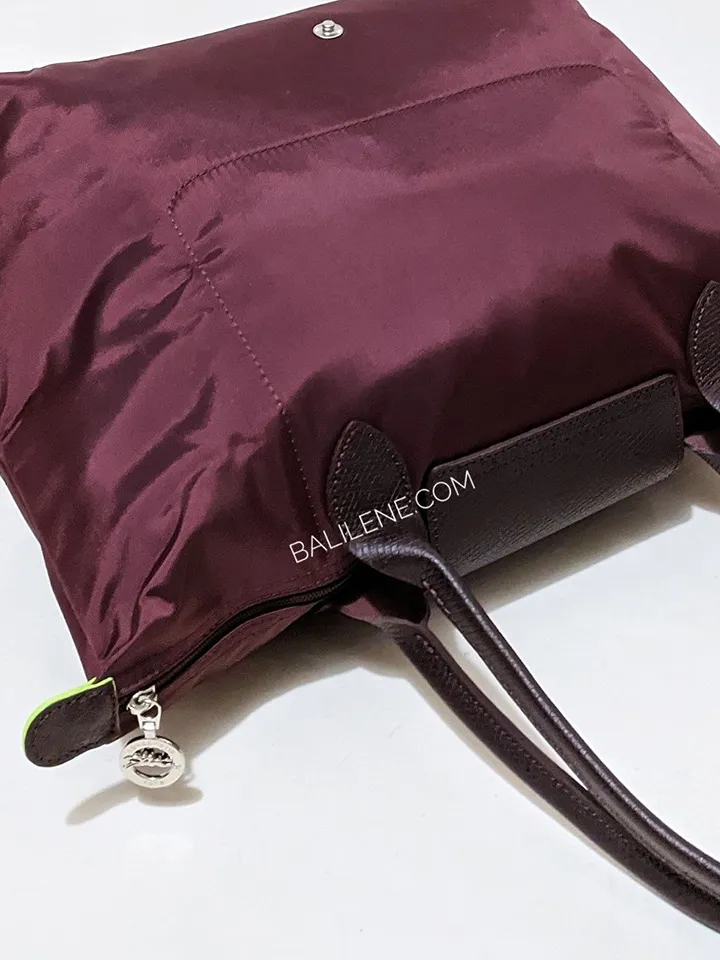 Longchamp Le Pliage Green Medium Shoulder Bag Bordeaux