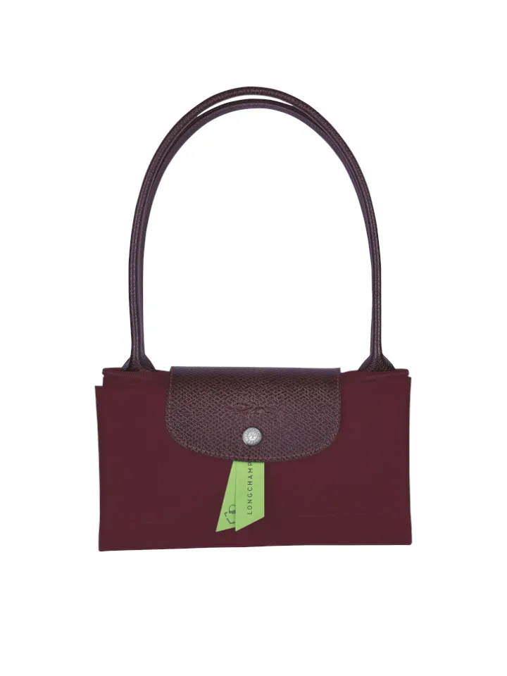 Longchamp Le Pliage Green Medium Shoulder Bag Bordeaux