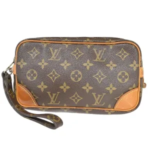 Louis Vuitton Marly Dragonne  Canvas Clutch Bag ()