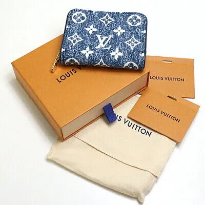 LOUIS VUITTON MONOGRAM JACQUARD DENIM ZIPPY WALLET