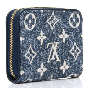 LOUIS VUITTON MONOGRAM JACQUARD DENIM ZIPPY WALLET