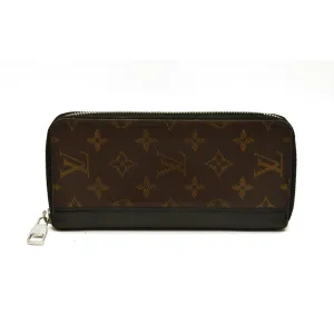 Louis Vuitton  Monogram Macassar Vertical Zippy Wallet