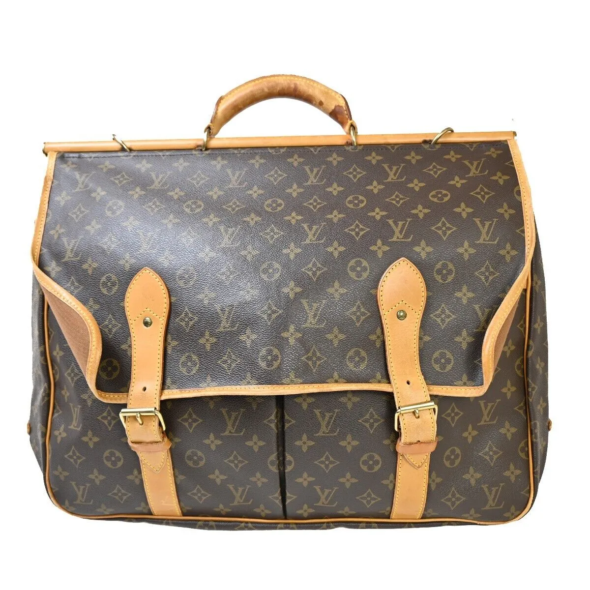 Louis Vuitton Sac Chasse  Canvas Shoulder Bag ()
