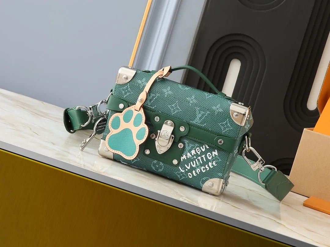 LV SOUL TRUNK BAG GREEN 19CM M12686