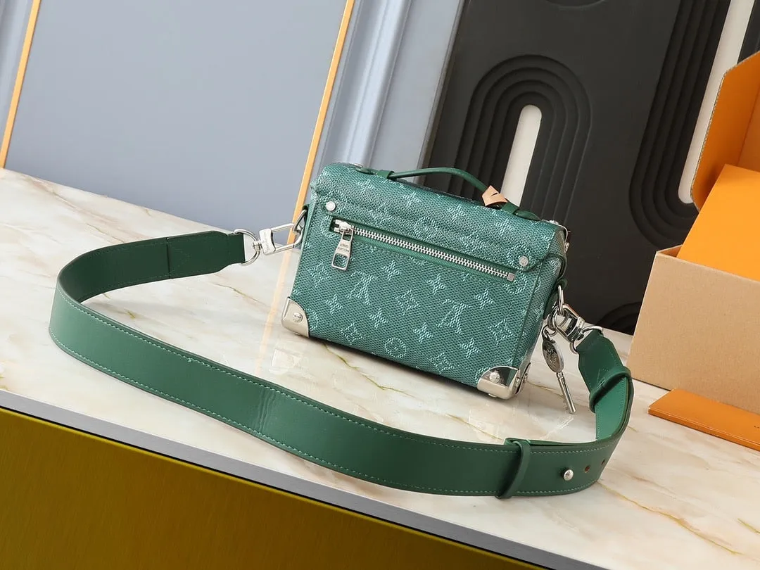 LV SOUL TRUNK BAG GREEN 19CM M12686