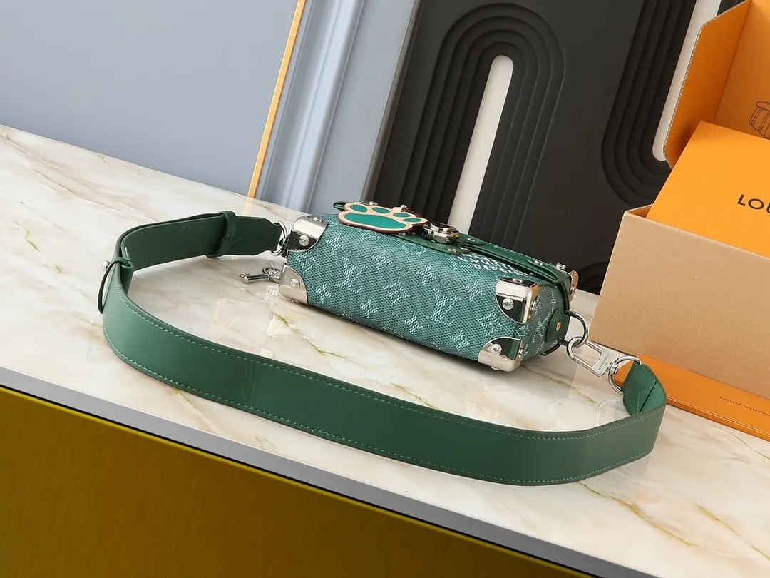LV SOUL TRUNK BAG GREEN 19CM M12686