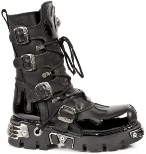 M.591-S4 (44) New Rock Leather Boots