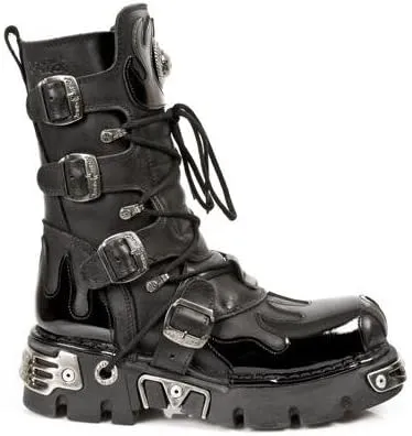 M.591-S4 (44) New Rock Leather Boots