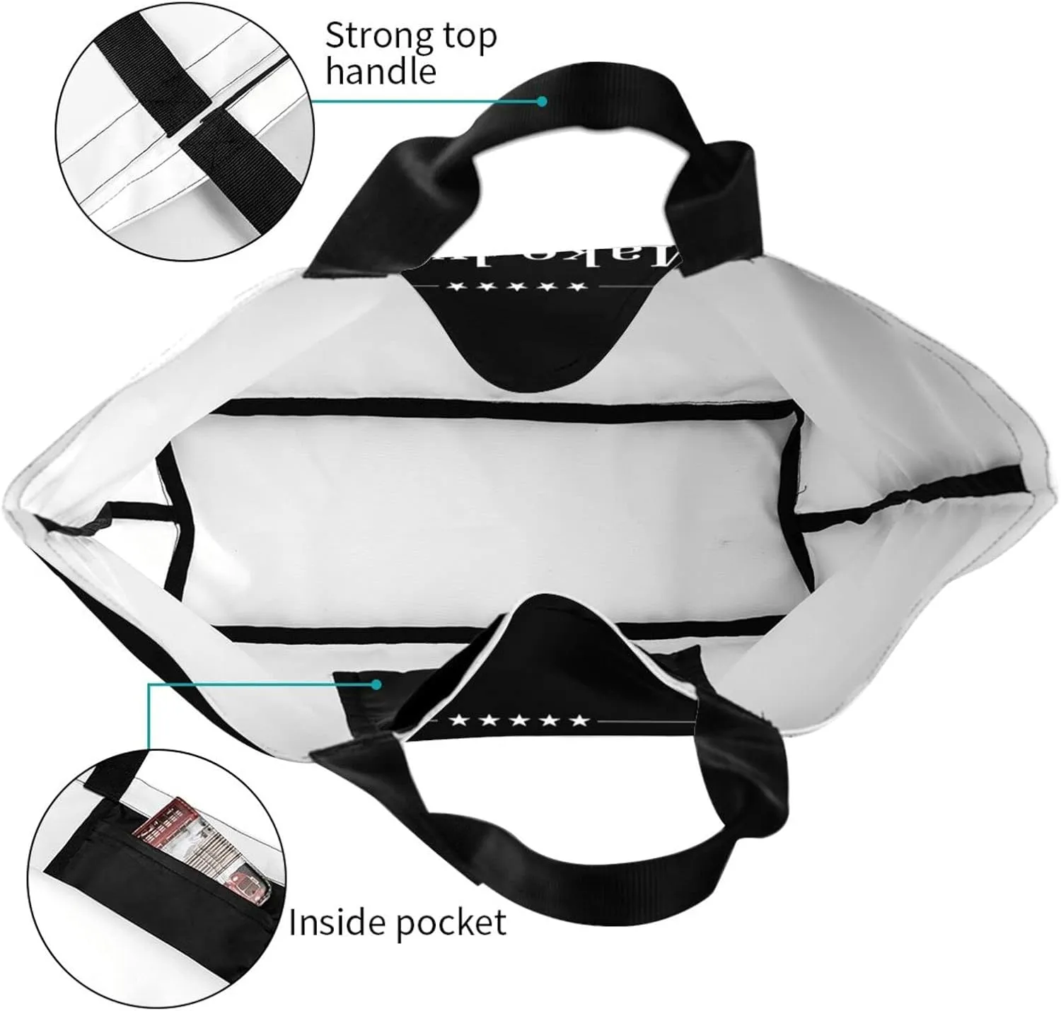 Make Lying Wrong Again Women'S Lightweight Canvas Handbag Reusable Shopping Bag