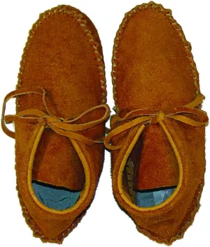 Make Your Own Moccasins - DIY Leather Moccasin Craft Project - Handmade Moccasins Kit - Miscellaneous Brown or Tan Colors (Suede - Size 5)