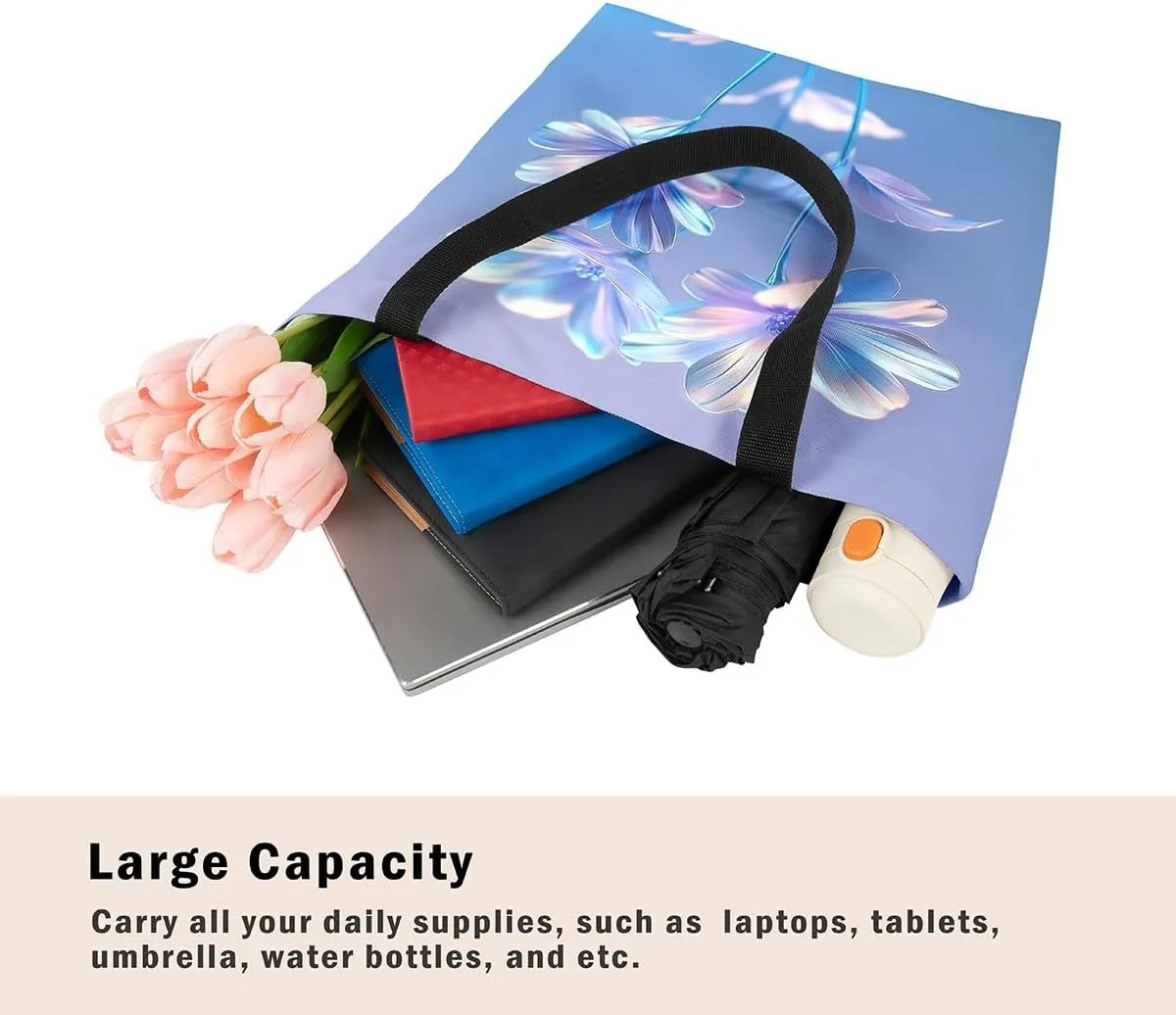 Mallard Duck Hunting Reversible Tote Bag,Kawaii Pet Wild Animal Foldable Shopping Bag,Romantic Bowknot Shoulder Bag