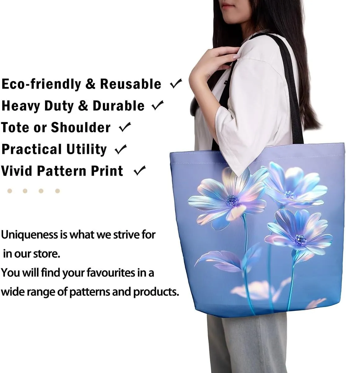 Mallard Duck Hunting Reversible Tote Bag,Kawaii Pet Wild Animal Foldable Shopping Bag,Romantic Bowknot Shoulder Bag