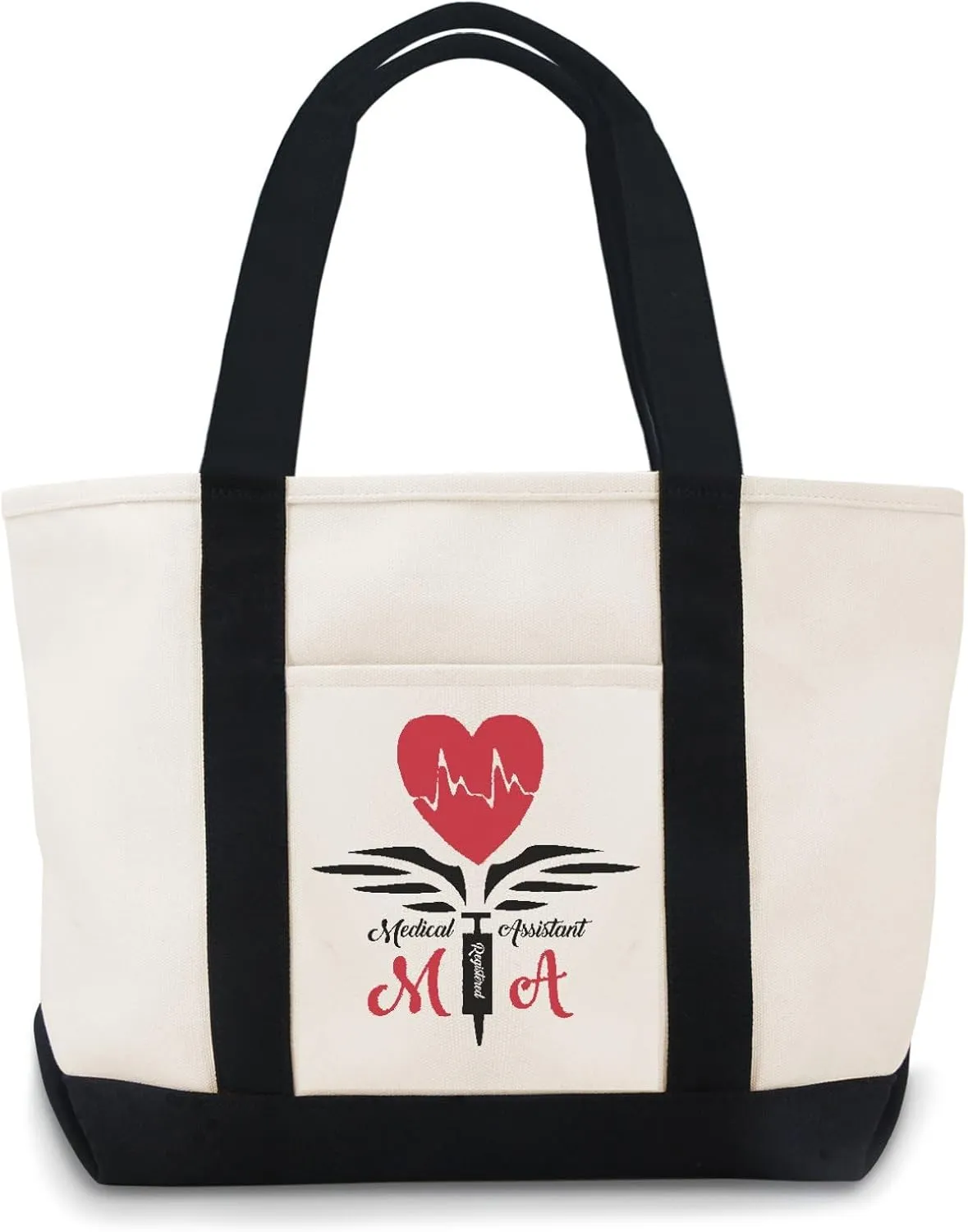 Medical Assistant Canvas Tote Bag Canvas Bag For Women Lightweight Reusable Grocery Shopping Cloth Bags