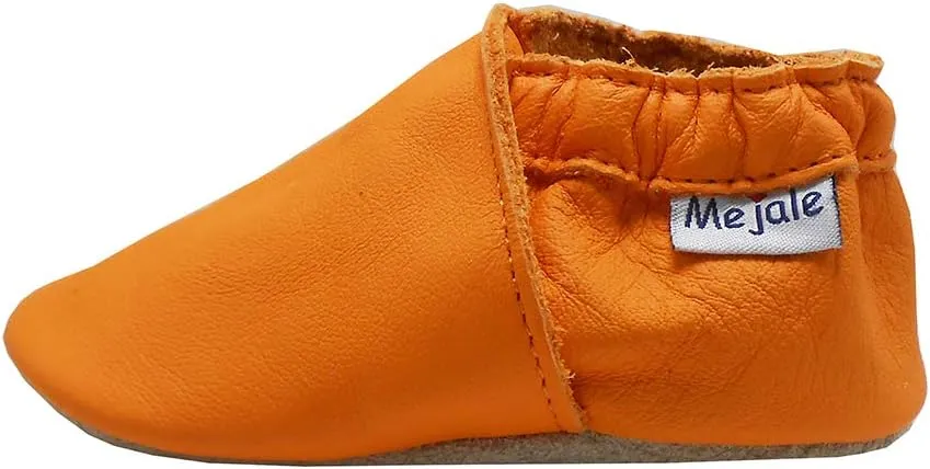 Mejale Baby Leather Shoes Infant Toddler Soft Sole Moccasins Shoes Boys Girls Pre-Walkers