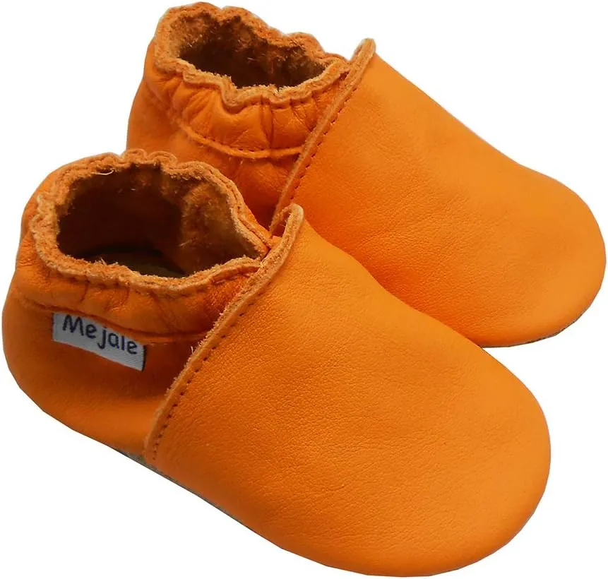 Mejale Baby Leather Shoes Infant Toddler Soft Sole Moccasins Shoes Boys Girls Pre-Walkers