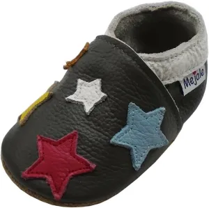 Mejale Baby Shoes Soft Sole Leather Crawling Moccasins Cartoon Stars Infant Toddler First Walker Slippers