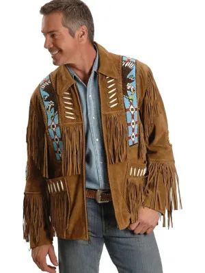 Men Suede Leather Jacket
