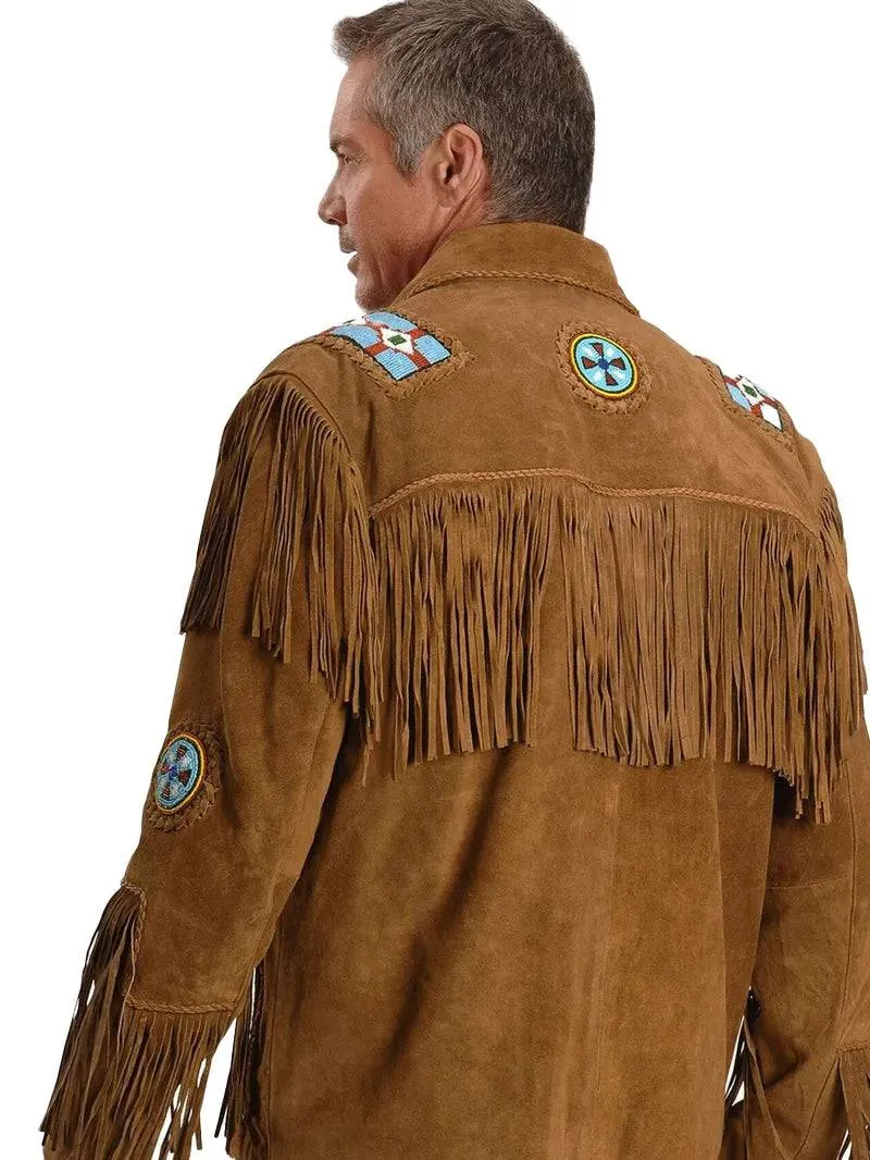 Men Suede Leather Jacket