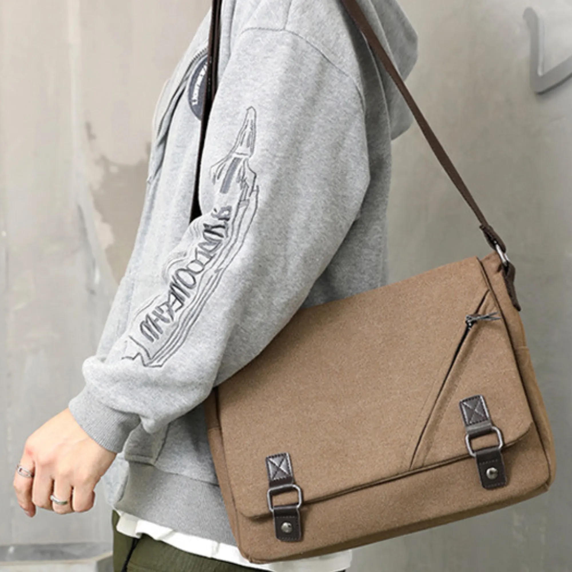 Men’s & Women’s Canvas Crossbody Messenger Satchel