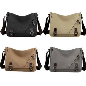 Men’s & Women’s Canvas Crossbody Messenger Satchel