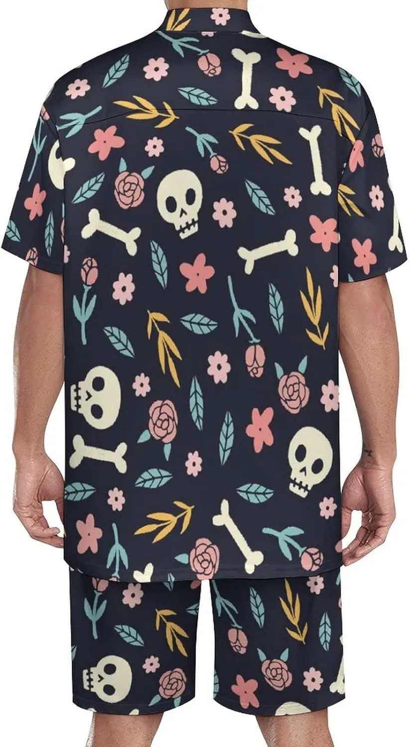 Mens Galaxy Shirts and Shorts Set 2 Piece with Bucket Hats