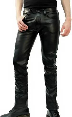 Men's Leather Motorcycle Pant Real Native American Hand Made Cowboy Style Cowhide Leather Pant
