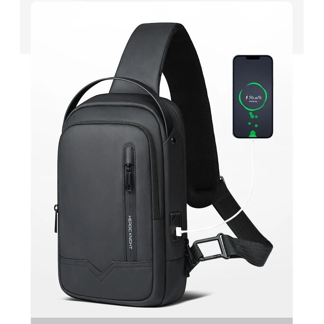 Men's Shoulder Bag USB Charge Port Pack Male Waterproof Crossbody Anti-theft Bags Designer Bag Luxury For Men