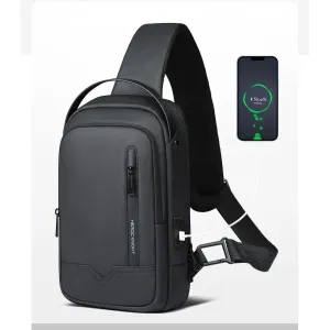 Men's Shoulder Bag USB Charge Port Pack Male Waterproof Crossbody Anti-theft Bags Designer Bag Luxury For Men