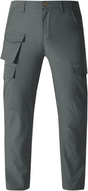 Men's Tactical Pants Multi Pockets Hiking Cargo Pants Stretch Outdoor Excursion Pants Work Motorcycle Trousers