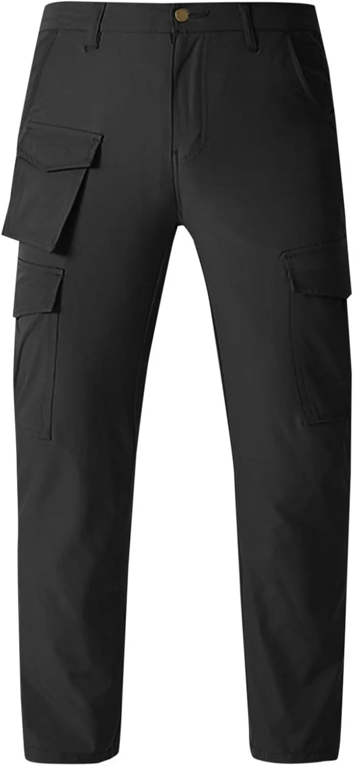 Men's Tactical Pants Multi Pockets Hiking Cargo Pants Stretch Outdoor Excursion Pants Work Motorcycle Trousers