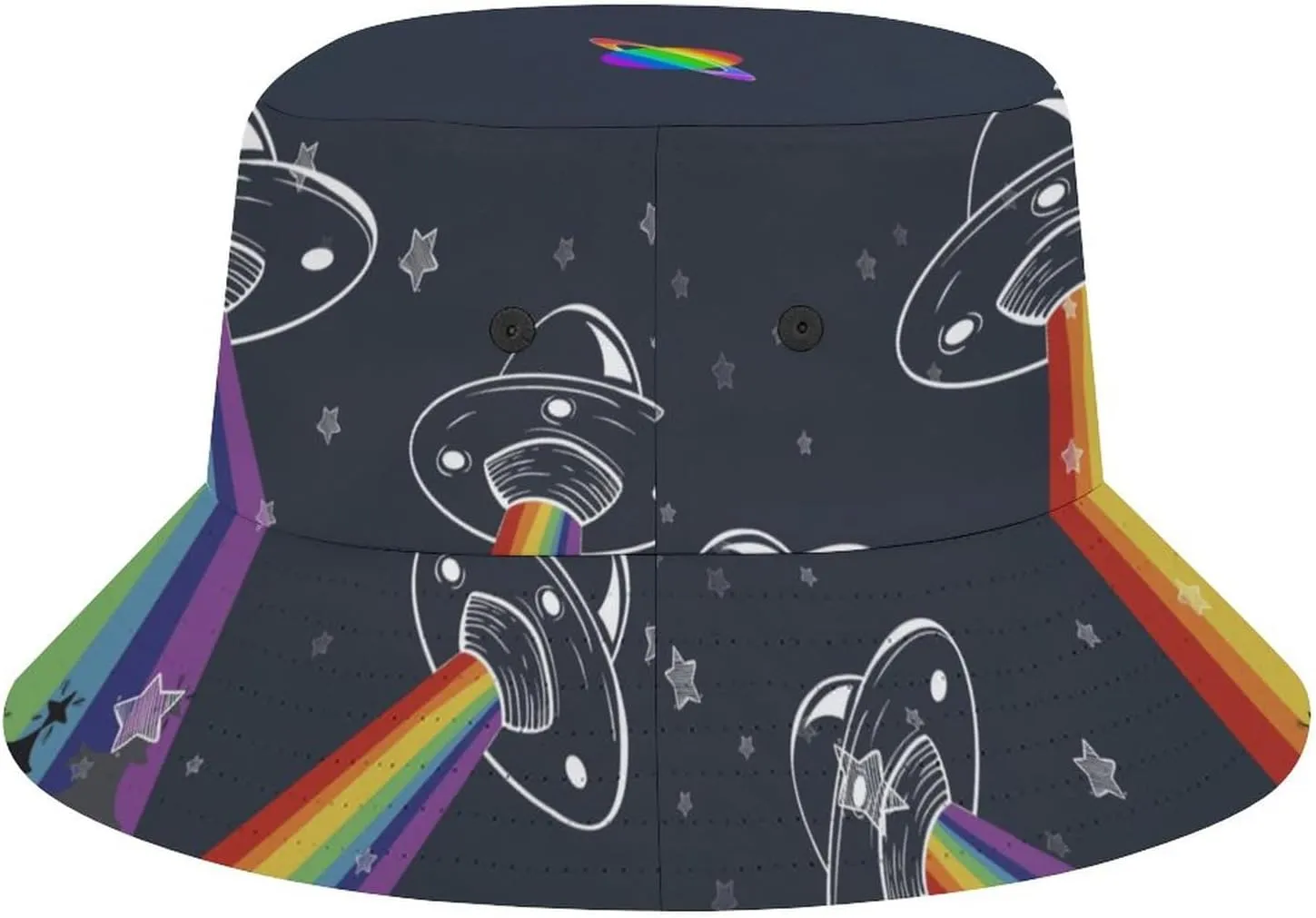 Mercuryelf LGBT Bucket Hat Gifts for Men Women, Unisex Packable Sun Cap, Rainbow Gay Pride Fisherman Hat Summer Outdoor