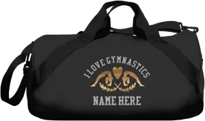 Metallic Custom Gymnastics Bag: Barrel Duffel Bag