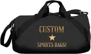 Metallic Custom Sports Bag: Barrel Duffel Bag