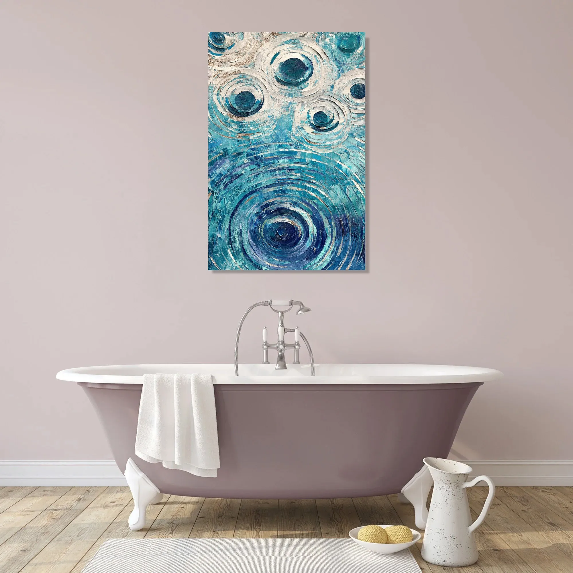 Metallic Ripples Canvas