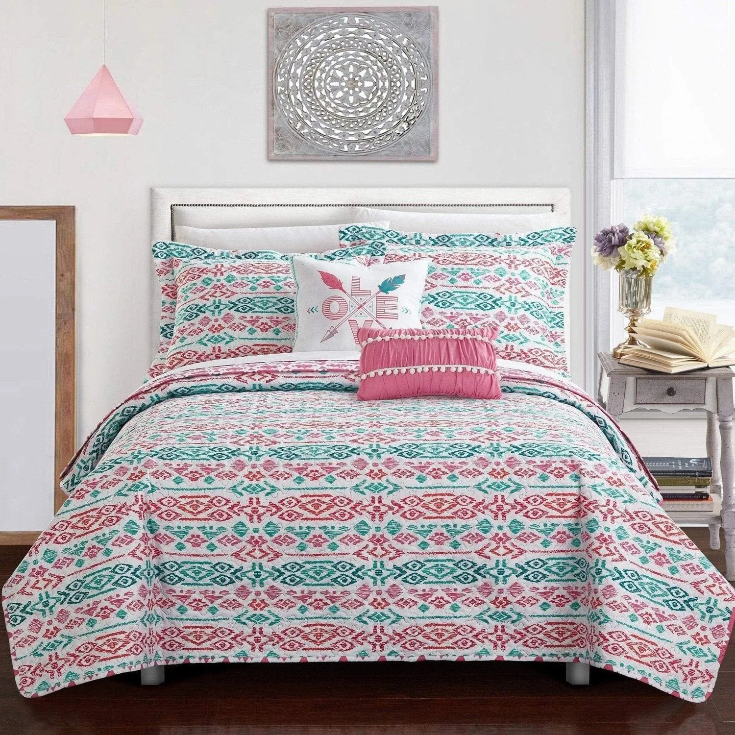 Millie 5 Piece Reversible Quilt Set