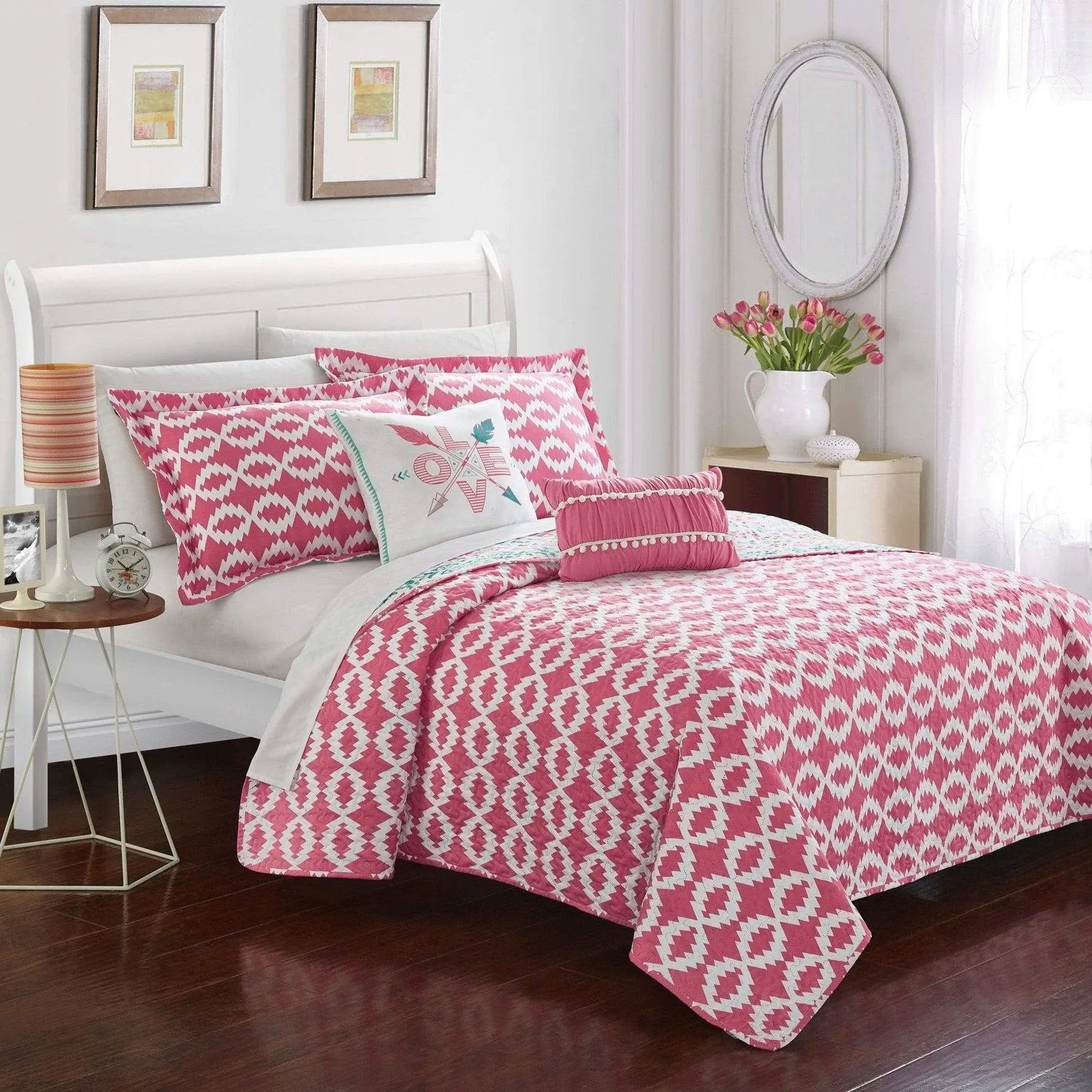 Millie 5 Piece Reversible Quilt Set