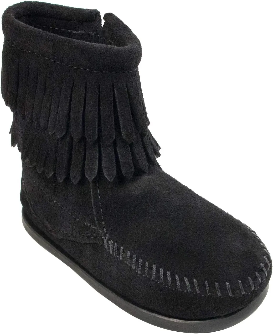 Minnetonka Children's Double Fringe Side Zip Boot