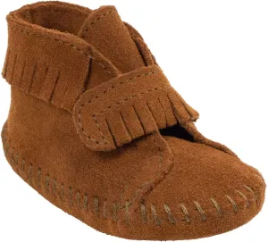 Minnetonka Front Strap Bootie (Infant/Toddler)