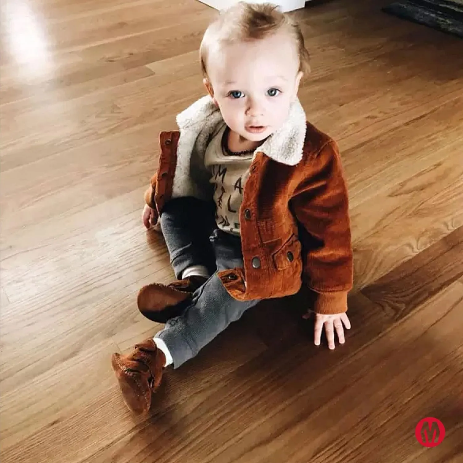 Minnetonka Front Strap Bootie (Infant/Toddler)