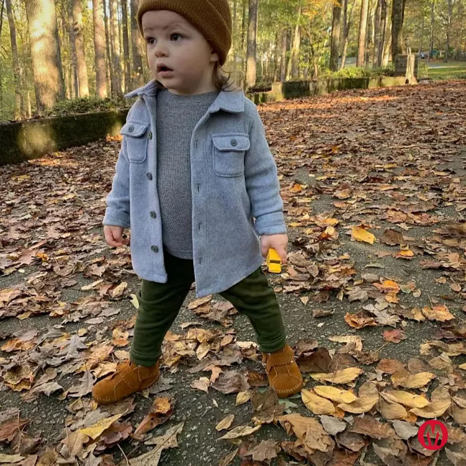 Minnetonka Front Strap Bootie (Infant/Toddler)