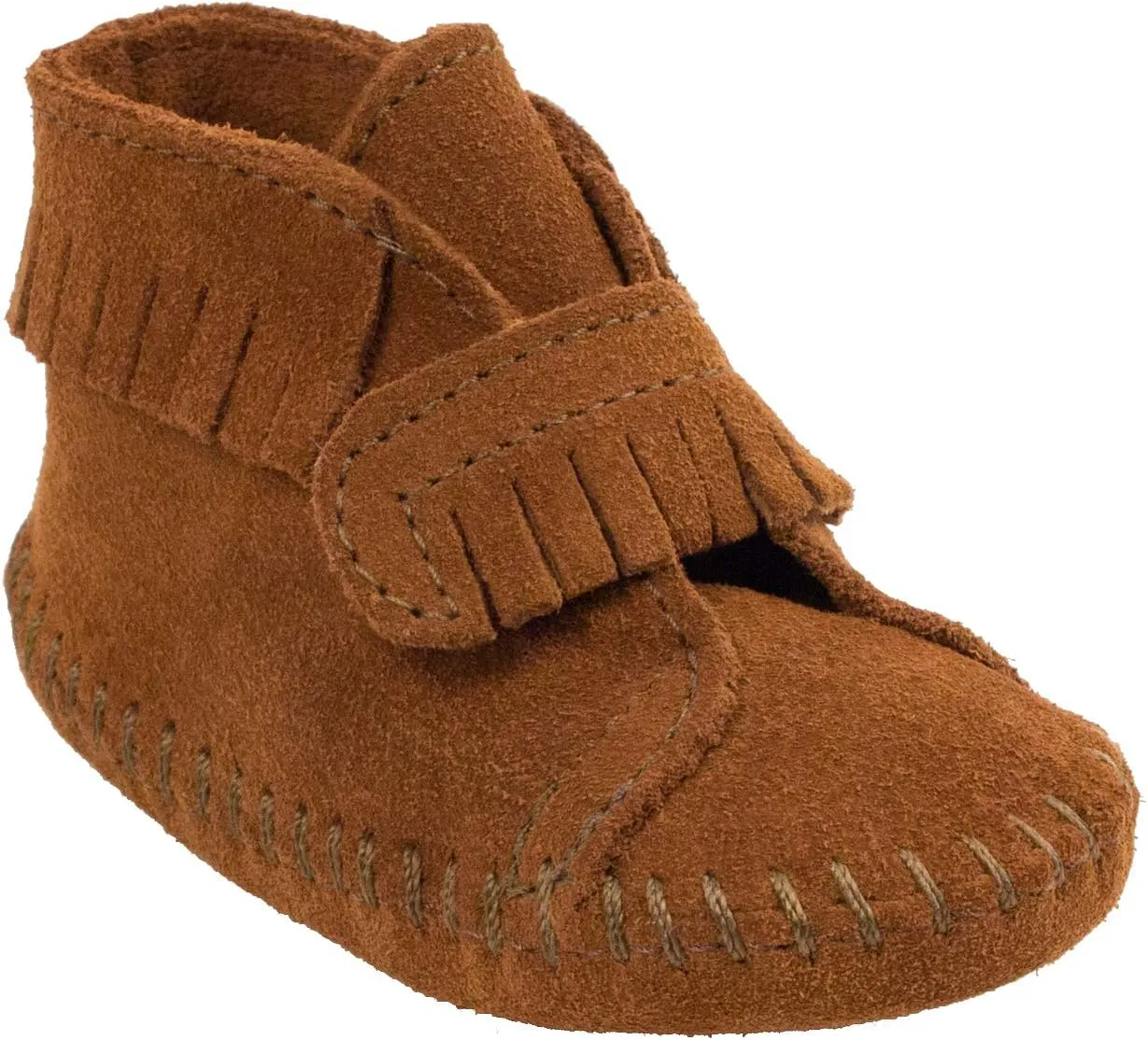 Minnetonka Front Strap Bootie (Infant/Toddler)