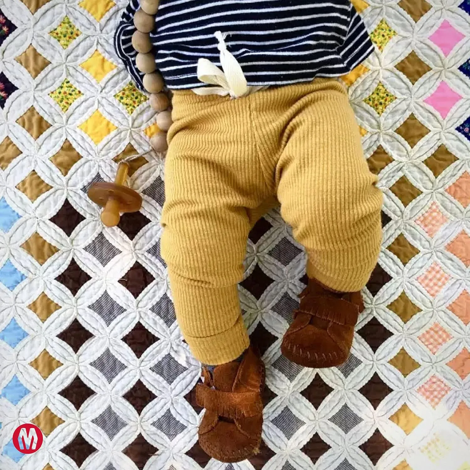 Minnetonka Front Strap Bootie (Infant/Toddler)