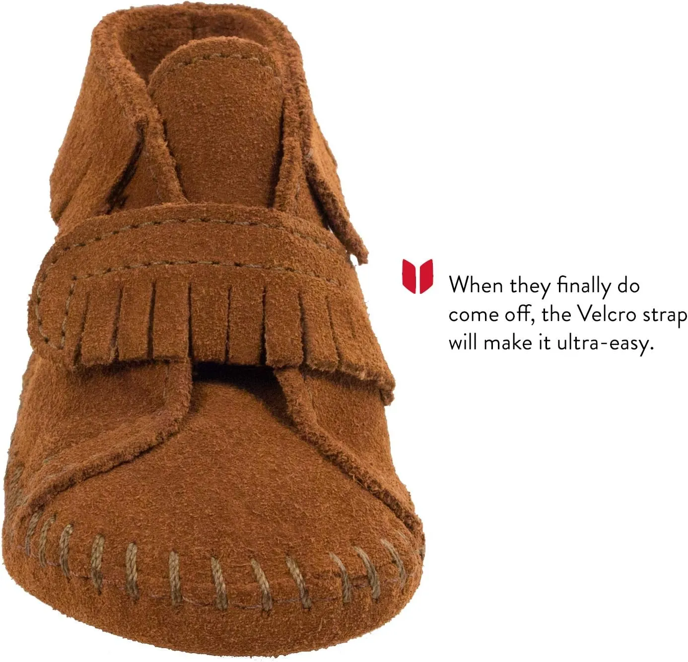 Minnetonka Front Strap Bootie (Infant/Toddler)