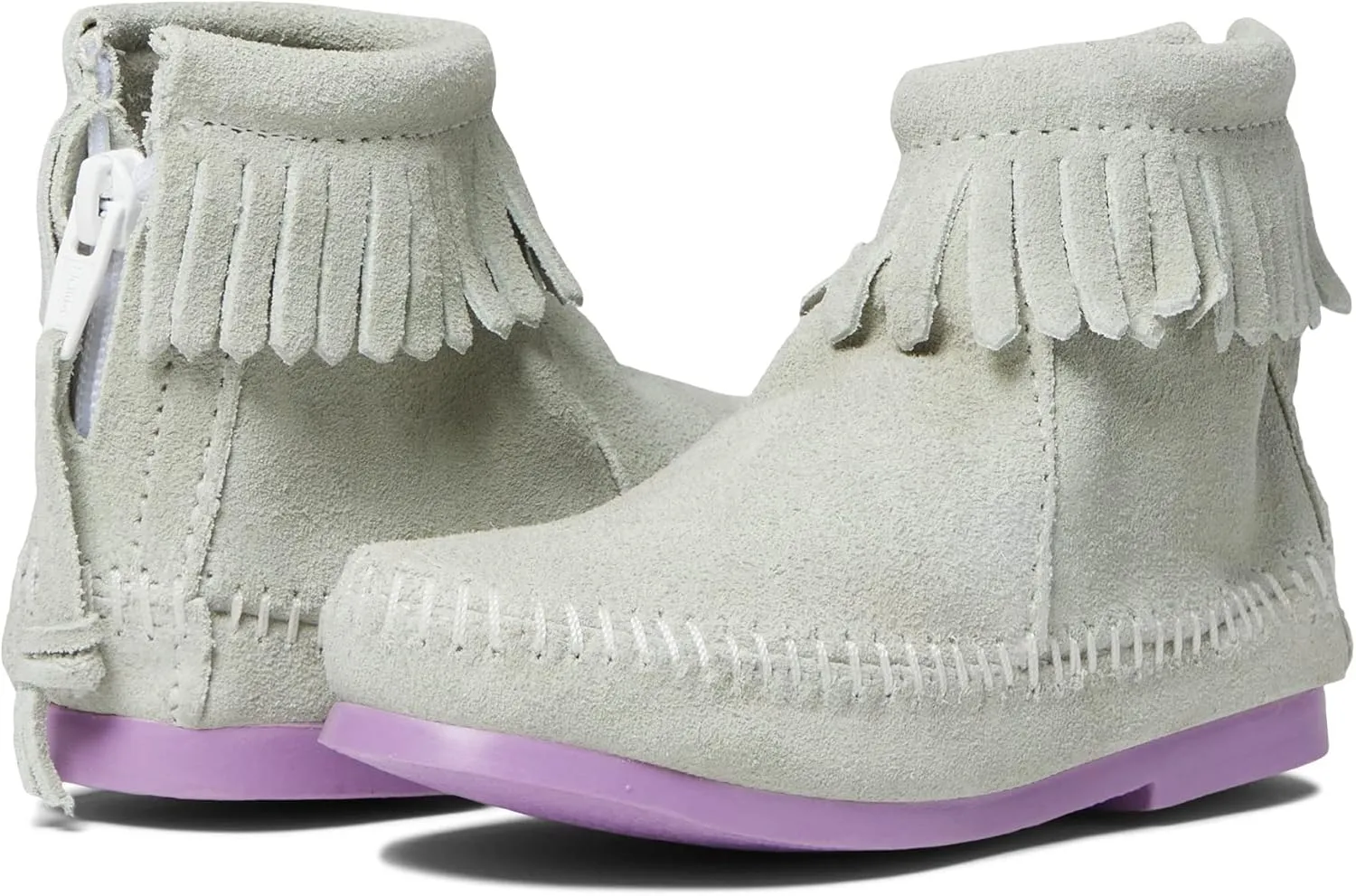 Minnetonka Girl's Back Zip Boot (Little Kid/Big Kid)
