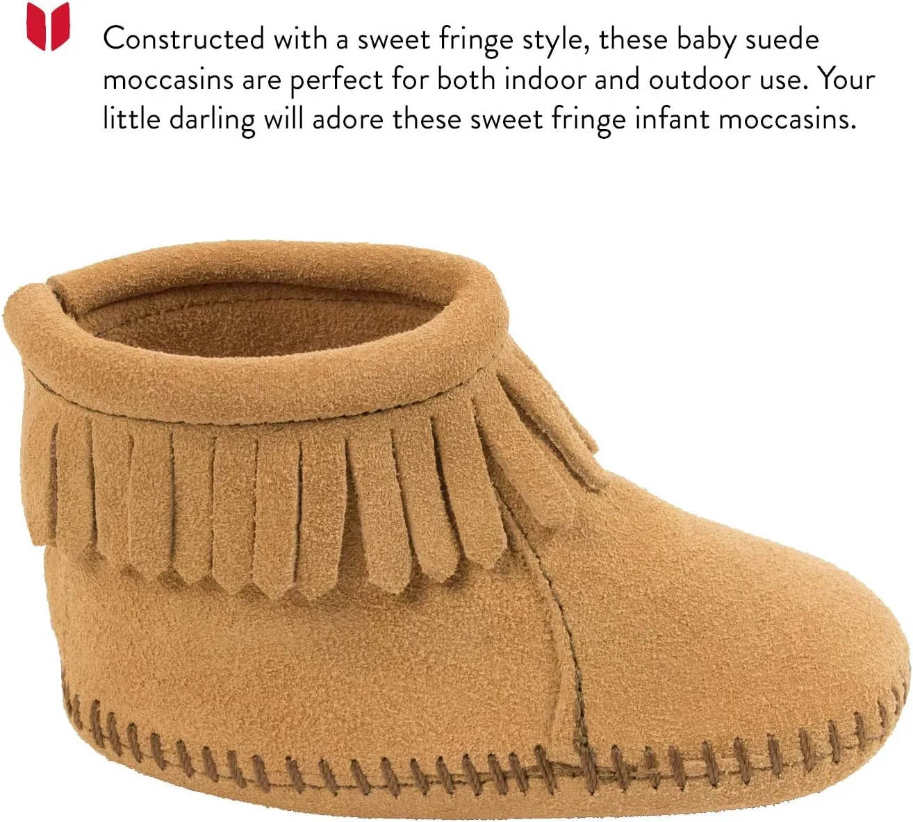 Minnetonka Velcro Back Flap Bootie (Toddler)