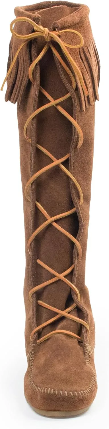 Minnetonka Women's Front Lace Knee High Boots