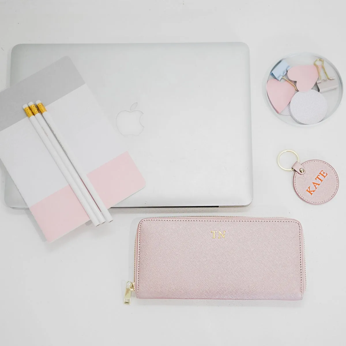 Miss Betty Leather Wallet Rose Gold