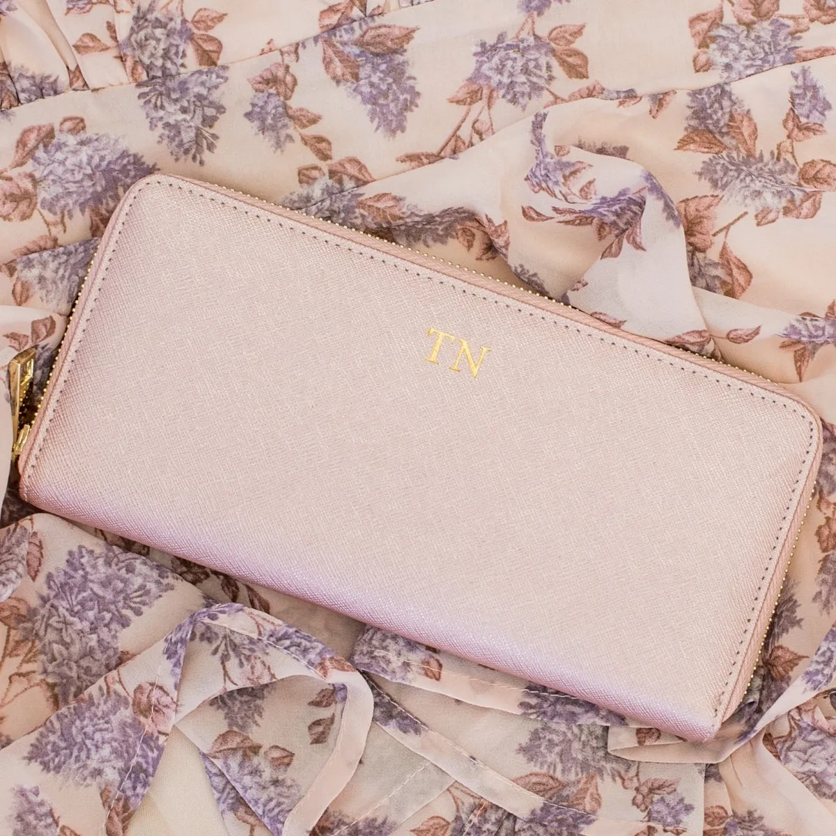 Miss Betty Leather Wallet Rose Gold
