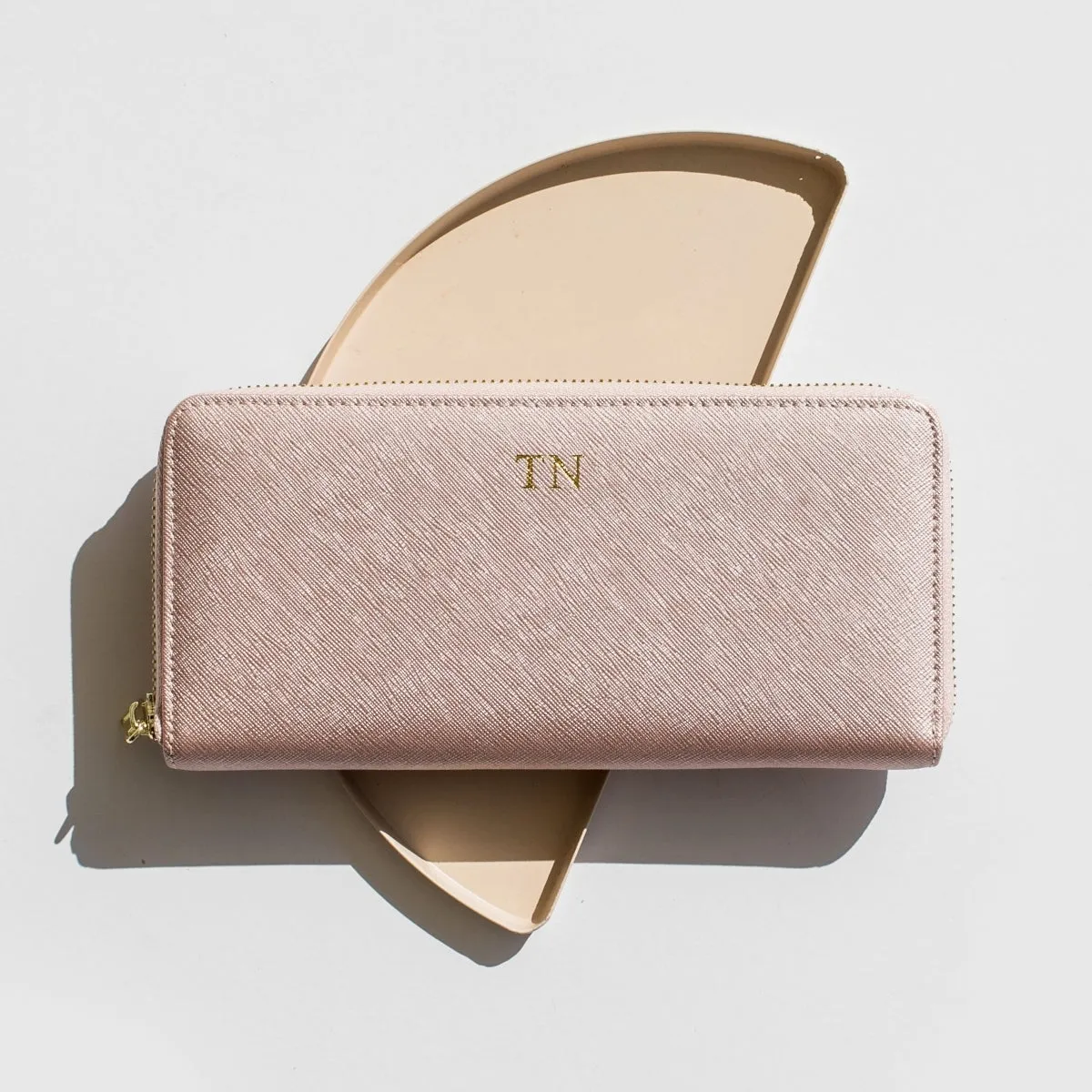 Miss Betty Leather Wallet Rose Gold