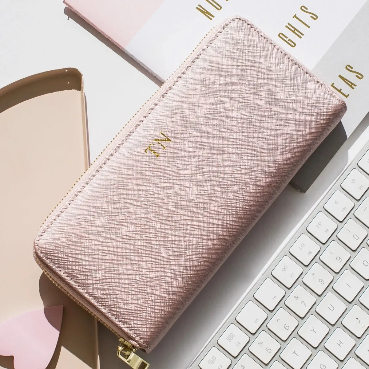 Miss Betty Leather Wallet Rose Gold